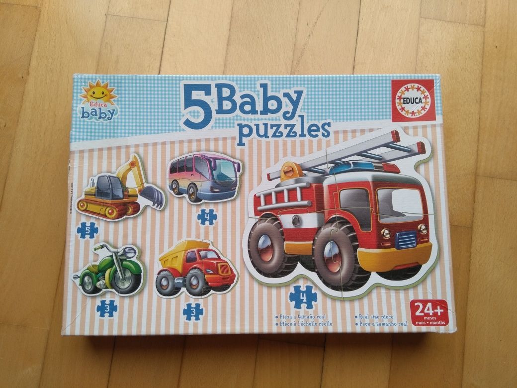 Puzzles em madeira e em cartão