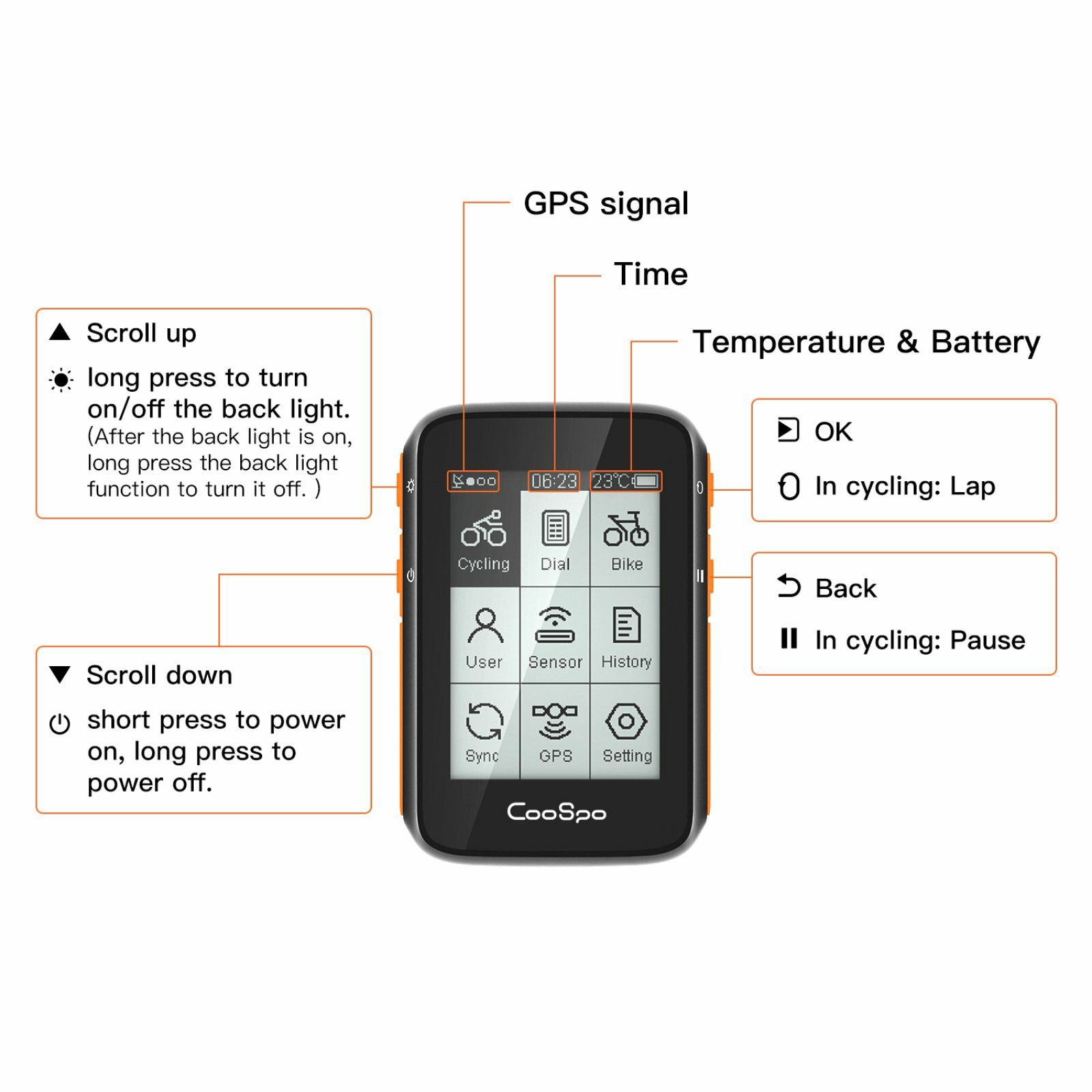 Велокомпьютер СooSpo bc200 GPS Wahoo bryton garmin sigma