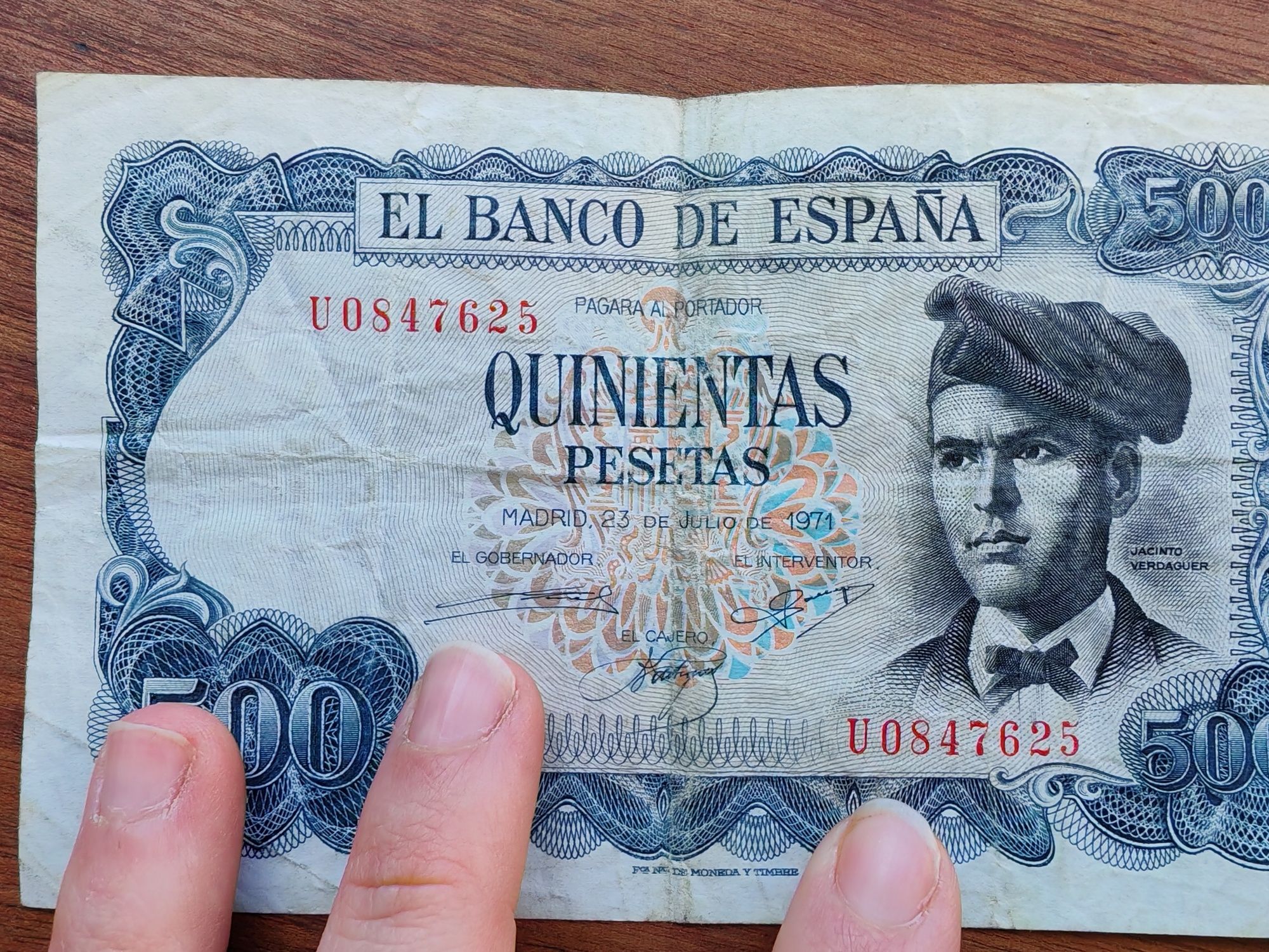 Nota 500 pesetas
