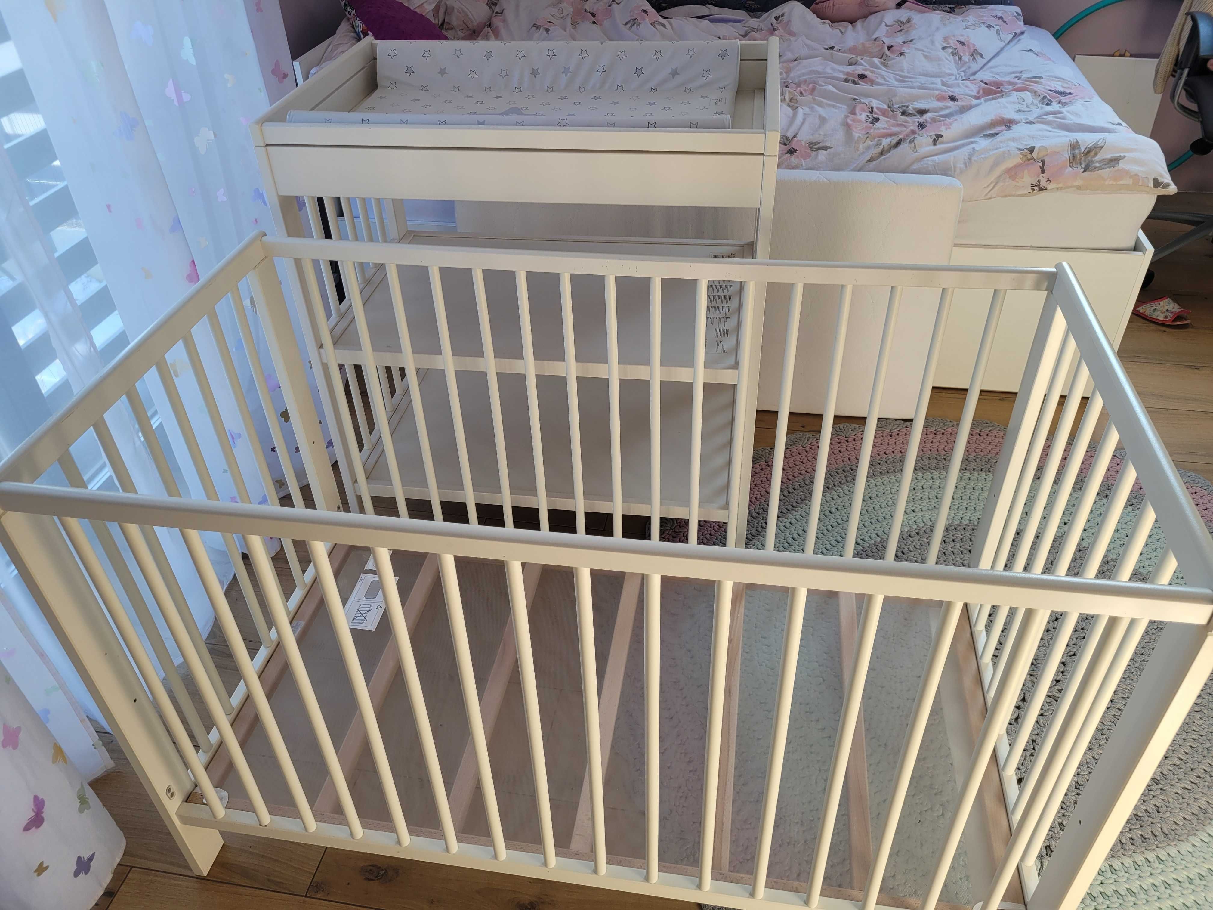 Łóżeczko plus przewijak GULlIVER IKEA