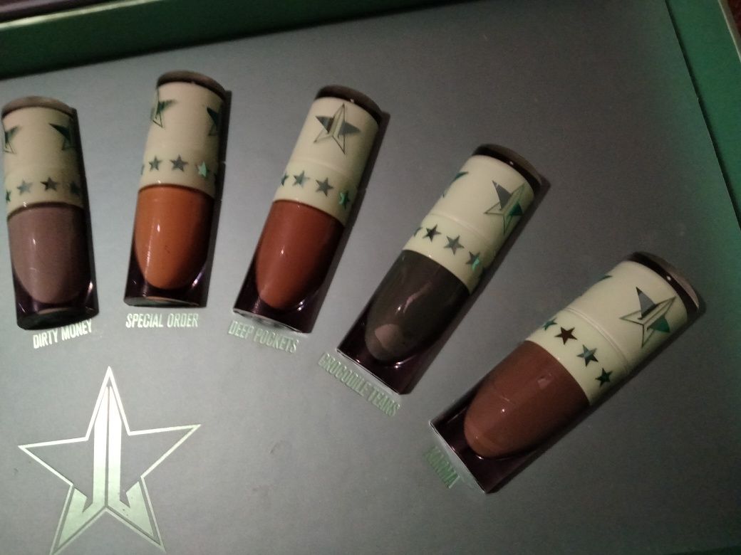 Zestaw używanych szminek Jeffree Stara