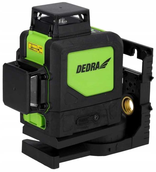 MULTILASER 3D Laser krzyżowy Poziomica laserowa DEDRA zielony 30m