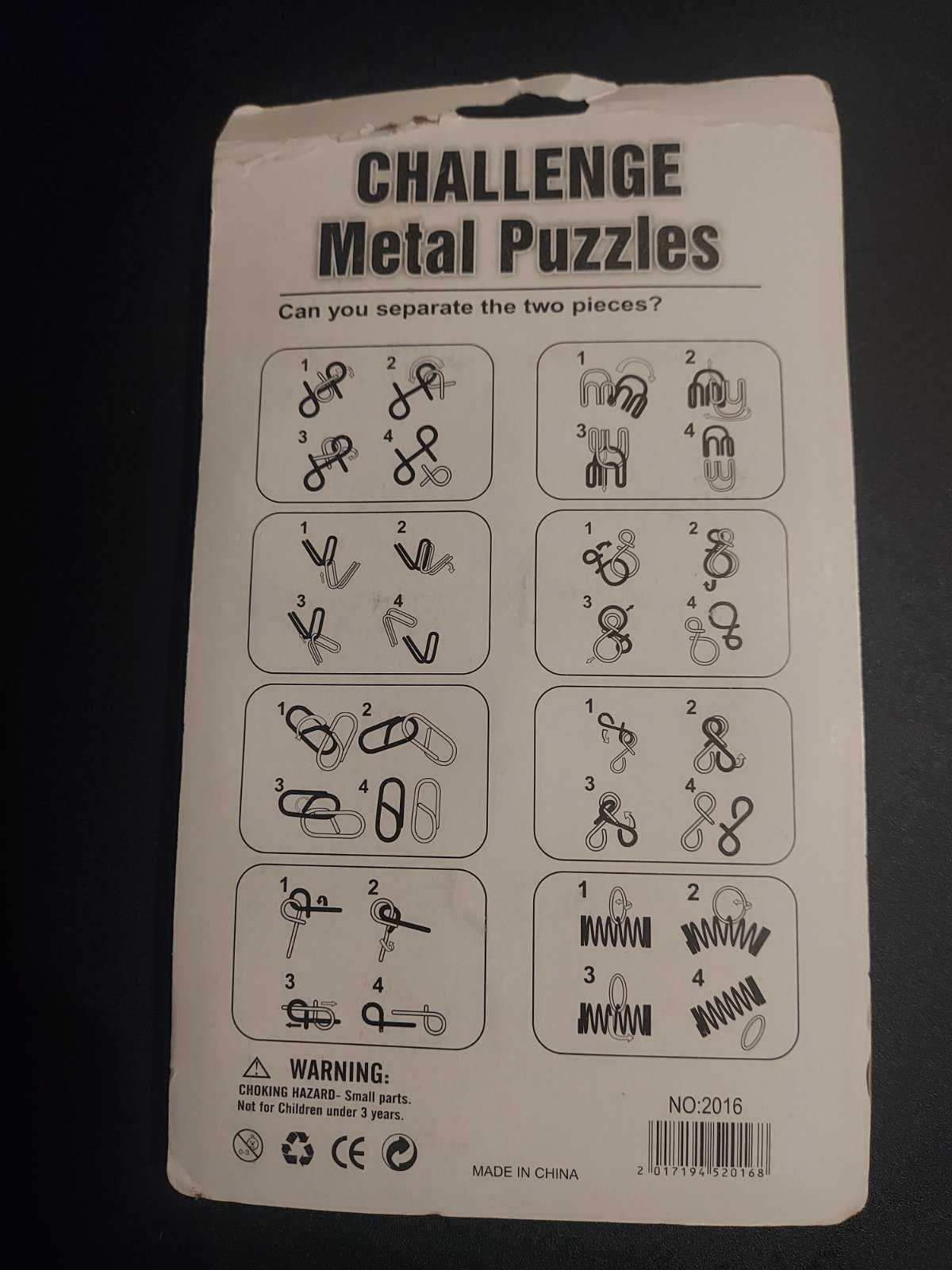 Набір металевих головоломок Metal Puzzles 6 штук