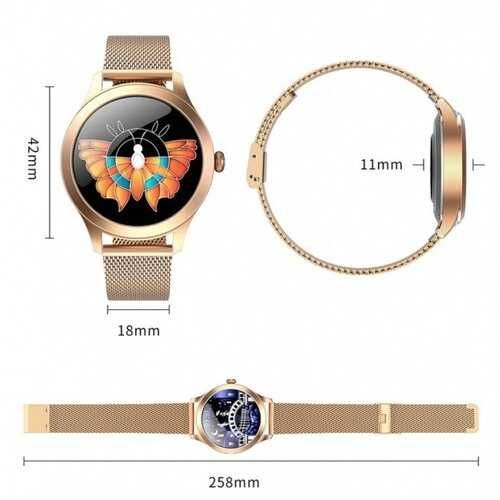 Smartwatch MAXCOM FW42 Złoty zegarek NOWY