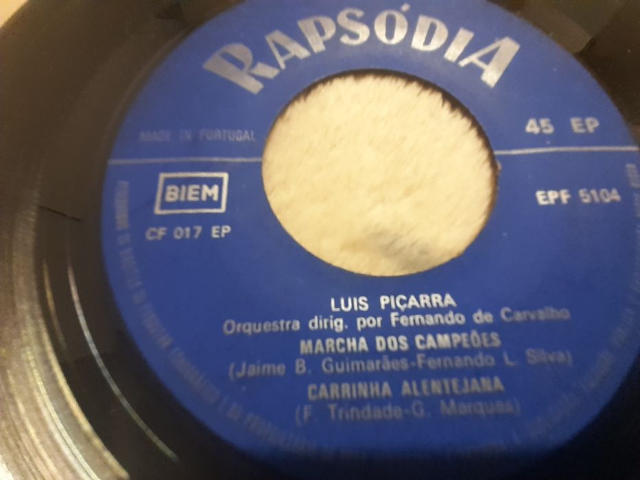 Hino do Benfica, disco de Vinil  para colecionador Marcha dos Campeões