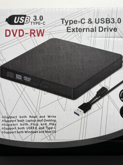 Napęd zewnętrzny DVD-RW nowy