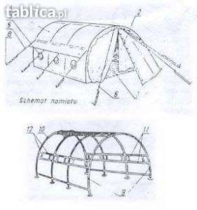 stelaż na foliak namiot garaż