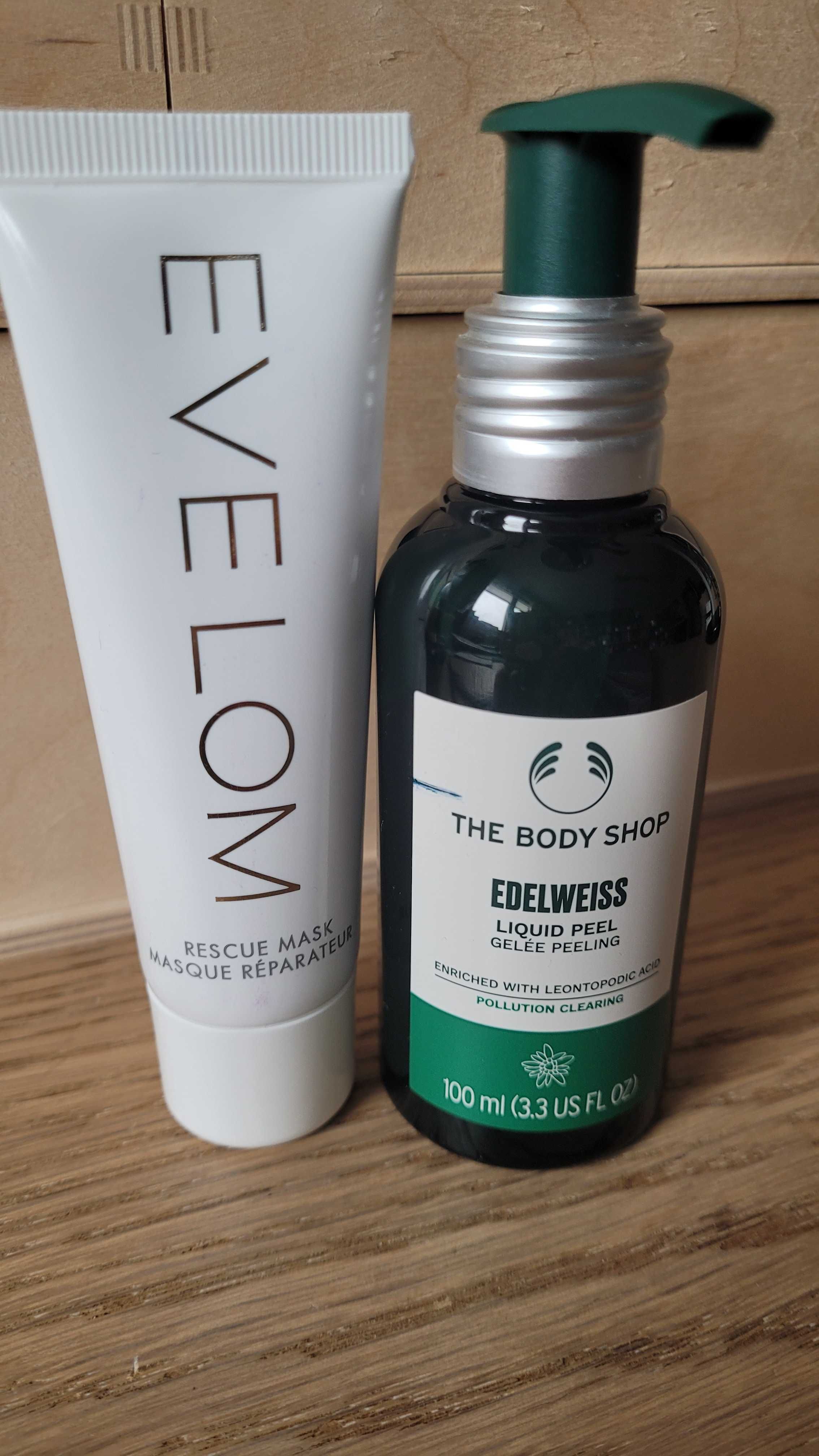 EVELOM Rescue Mask oraz The Body Shop Liquid Peel