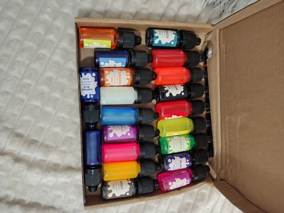 20 kolorów atrament do wyrobu świec