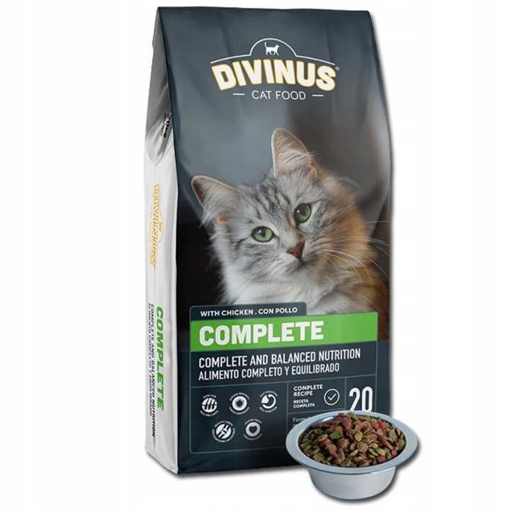 Karma DIVINUS CAT COMPLET dla kotów dorosłych 20KG wysyłka gratis
