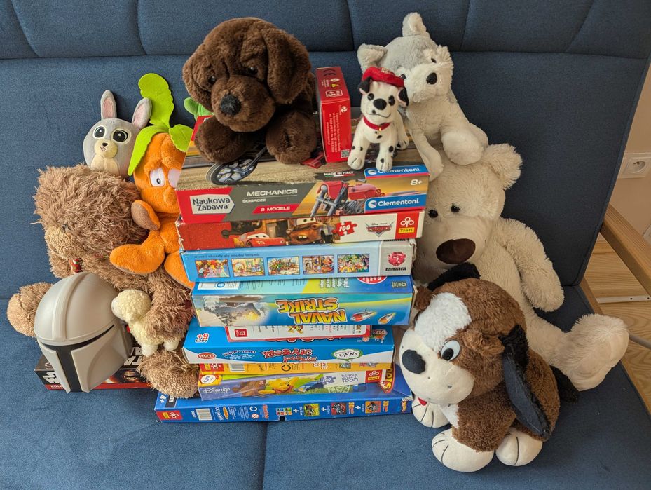 zabawki zestaw puzzle gry maskotki star wars