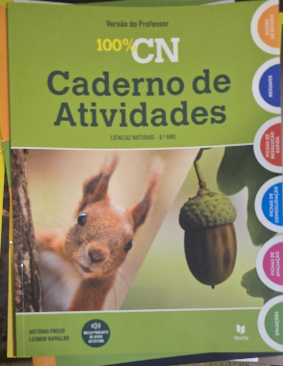 100% CN 8⁰ Ano - Dossier de Professor + Caderno de Atividades