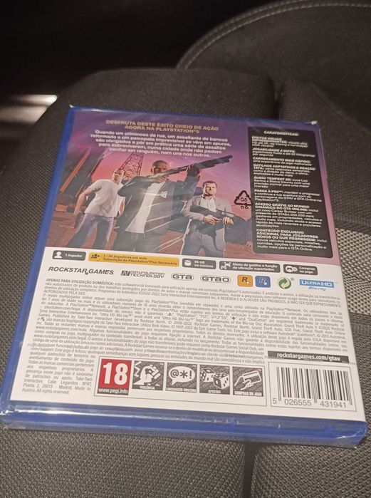 GTA v PS5 novo embalado