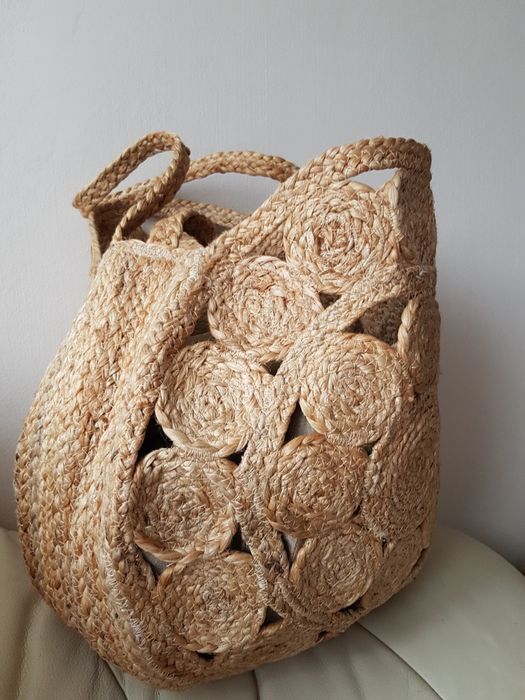 Torba mango# kosz# koszyk# juta duży# nowa metki