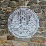 ozdoba świąteczna mandala serwetka na obręczy 66cm