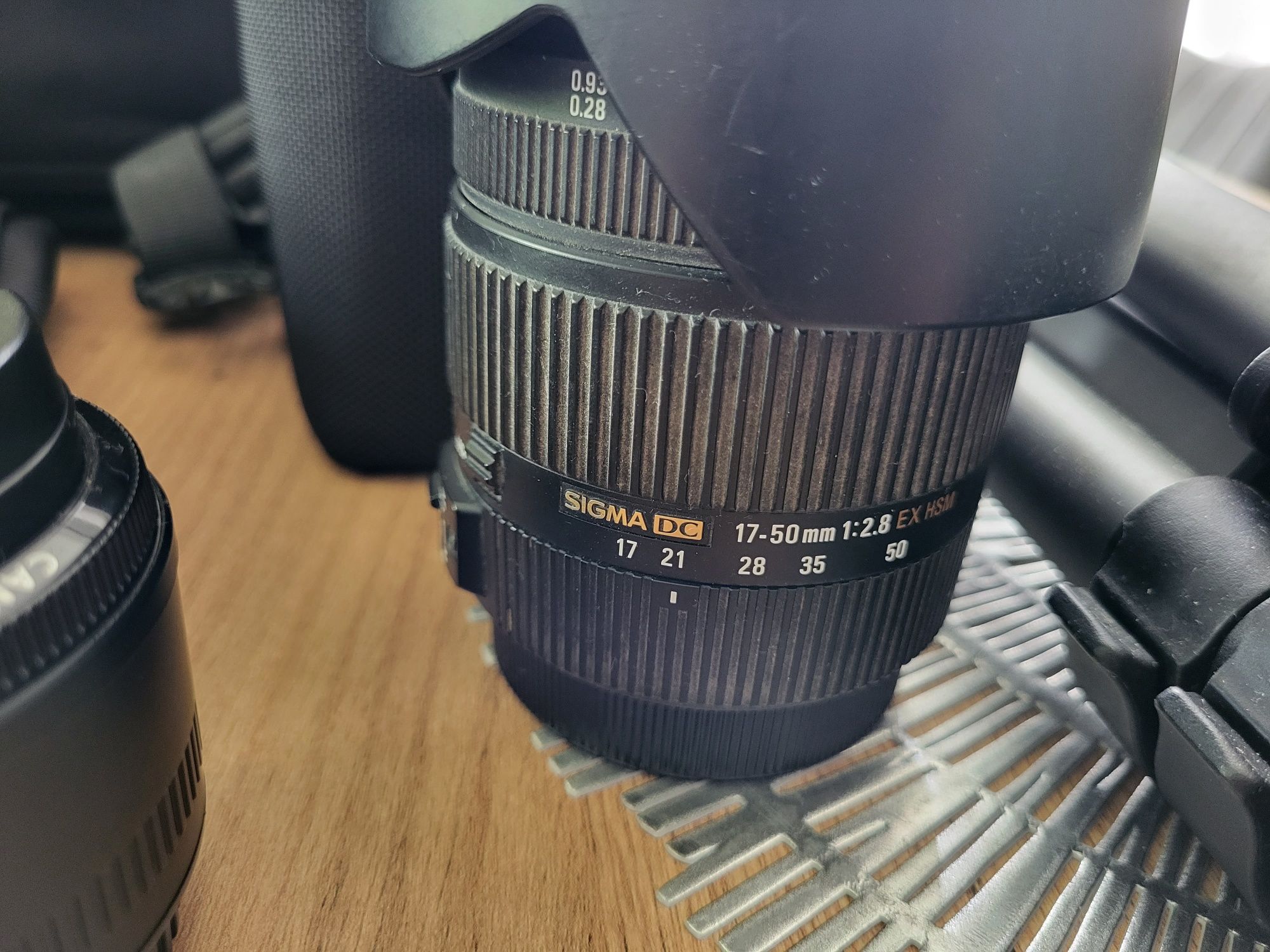 Canon Eos 50d z całym zestawem.
