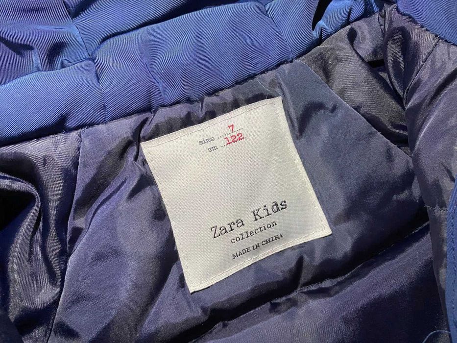 Куртка зимняя для девочки, пуховик, перо Zara kids 122-128 см, 6-7 лет