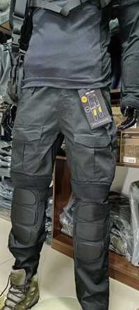 Штани MIL-TEC CHIMERA BLACK посилені коліна міцна ткань 10516502 брюки