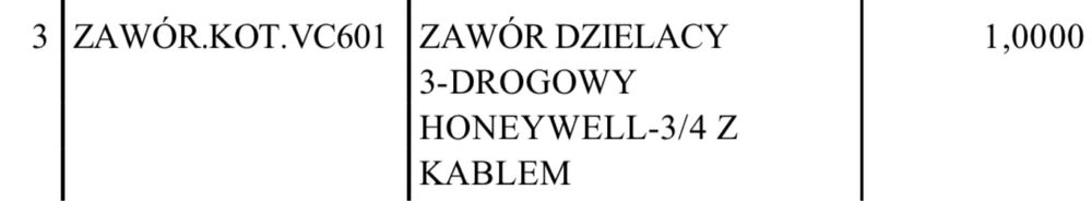 Kospel zawór dzielący 3-Drogowy HONEYWELL-3/4 z silownikiem