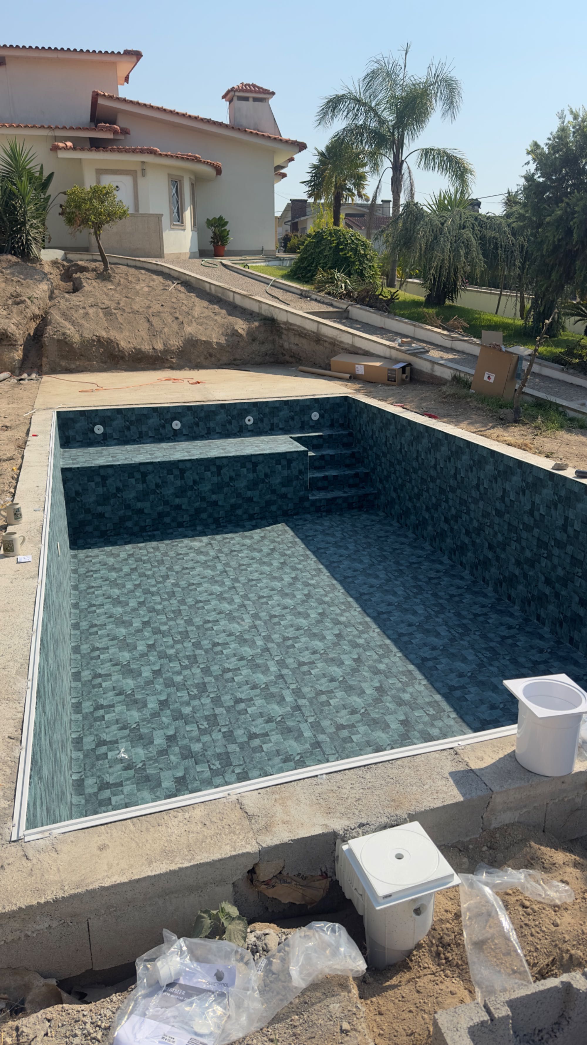 Instalação de tela armada piscinas