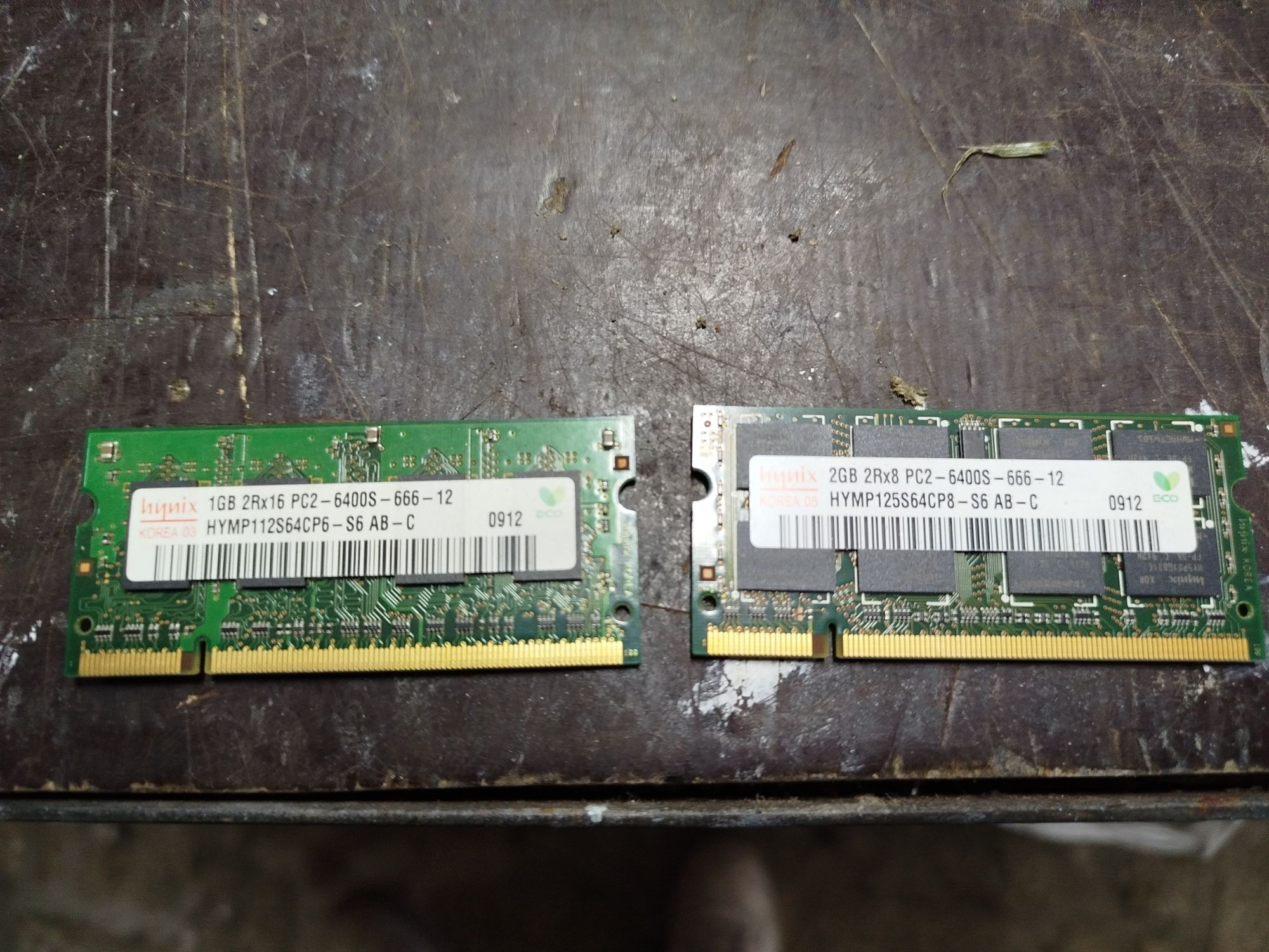 Memória RAM 1gb e 2gb