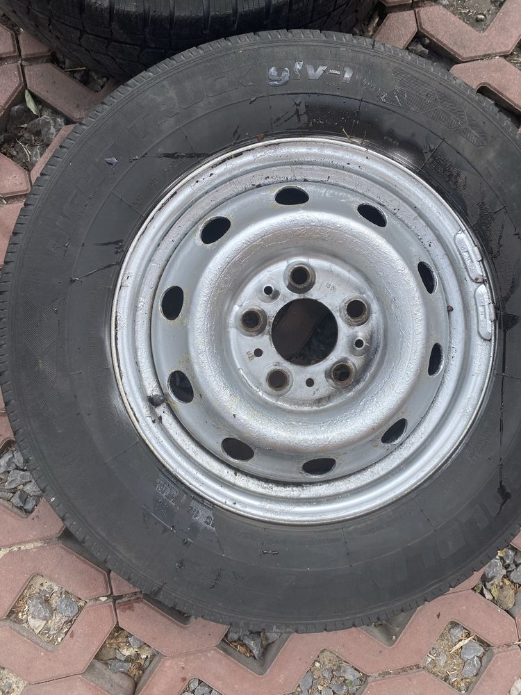 Opony z felgami do fiata ducato r16c