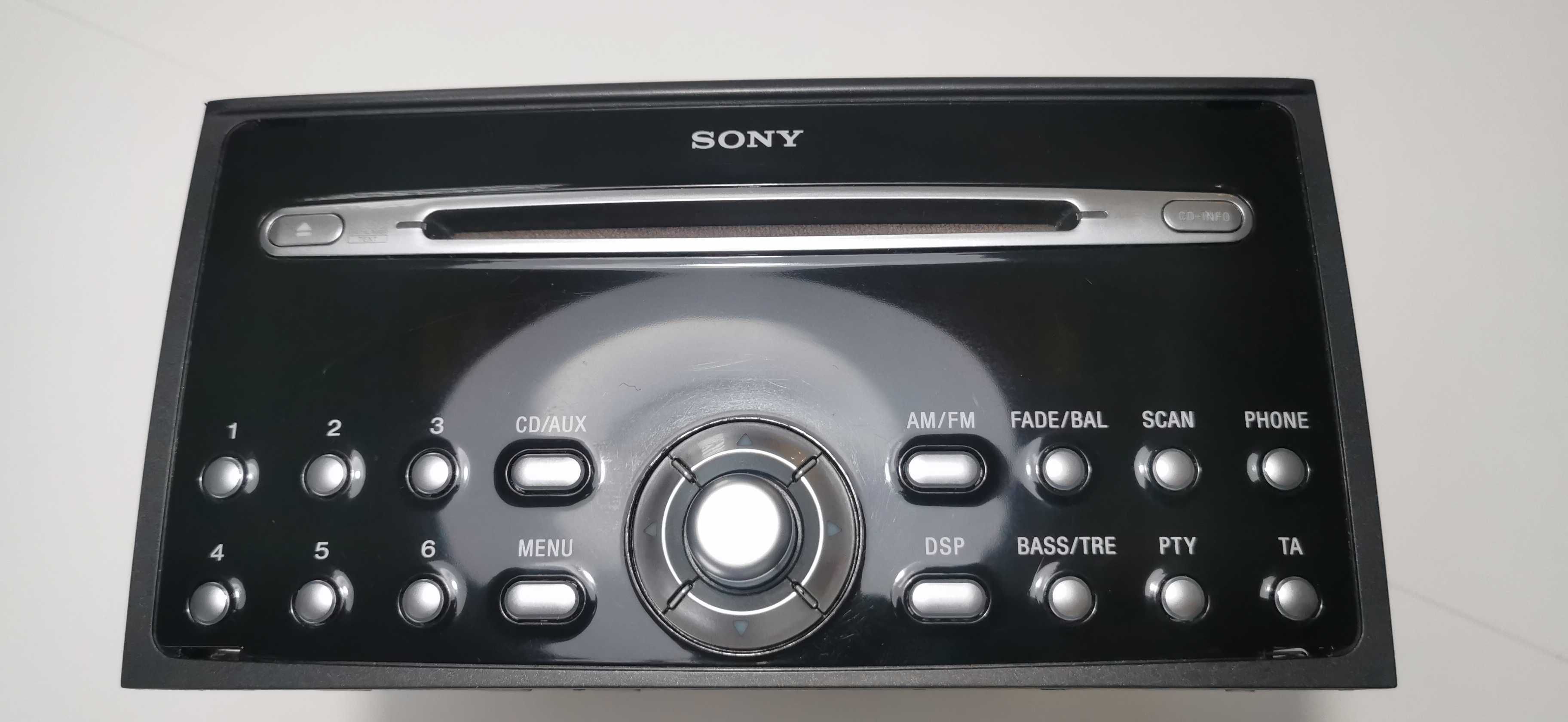 Radio SONY ford, C307 / C214 4M5T-18C815 Uszkodzone, ekran stan bdb