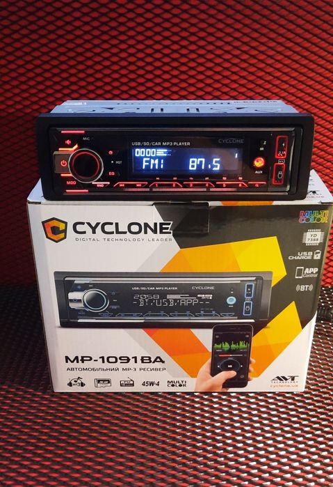 Автомагнітола CYCLONE MP-1091 BA