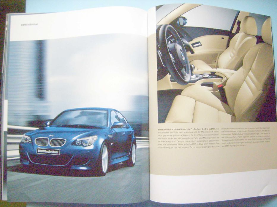 BMW M5 seria E60 M-Power 2004 / obszerny prospekt 76 stron, stan BDB