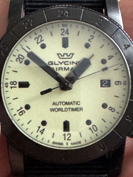 Glycine Airman GL0142 - automat, 24h, Worldtimer
