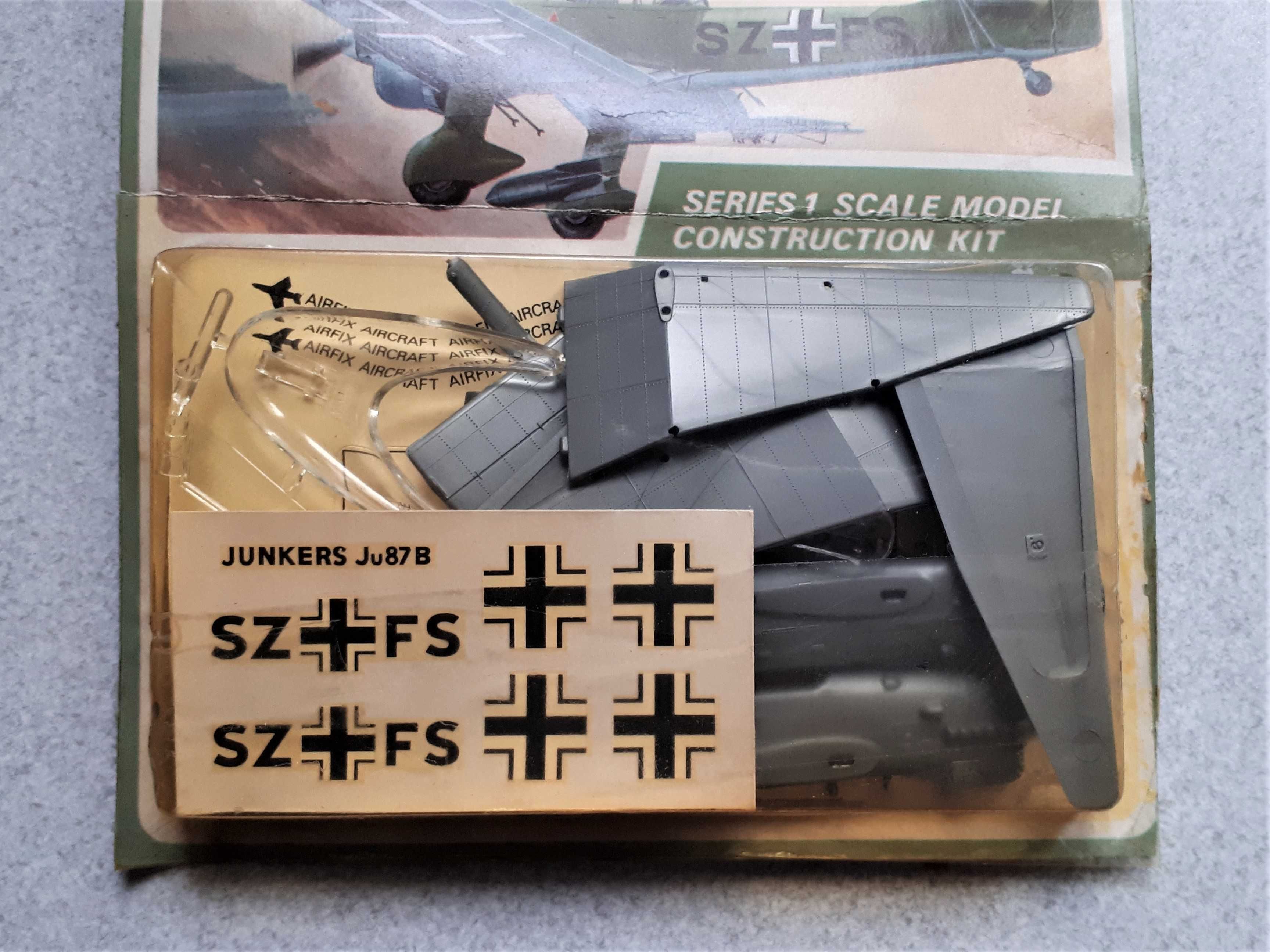 model samolotu JU.87B Stuka 1:72 Airfix 1973 vintage