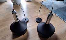 Lampy wiszące Ophelia / czarna metalowa oprawa / jadalnia salon / 2szt