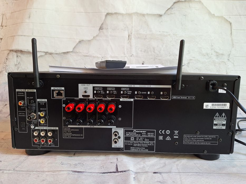 Amplituner 5.2 Pioneer VSX-831  130W 4k HDCP2.2  Hi-Res wifi Bluetooth