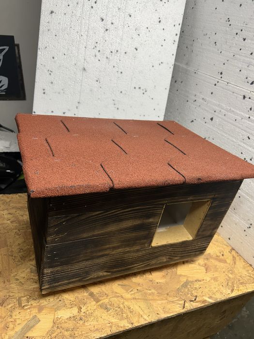 Buda dla kota ocieplana