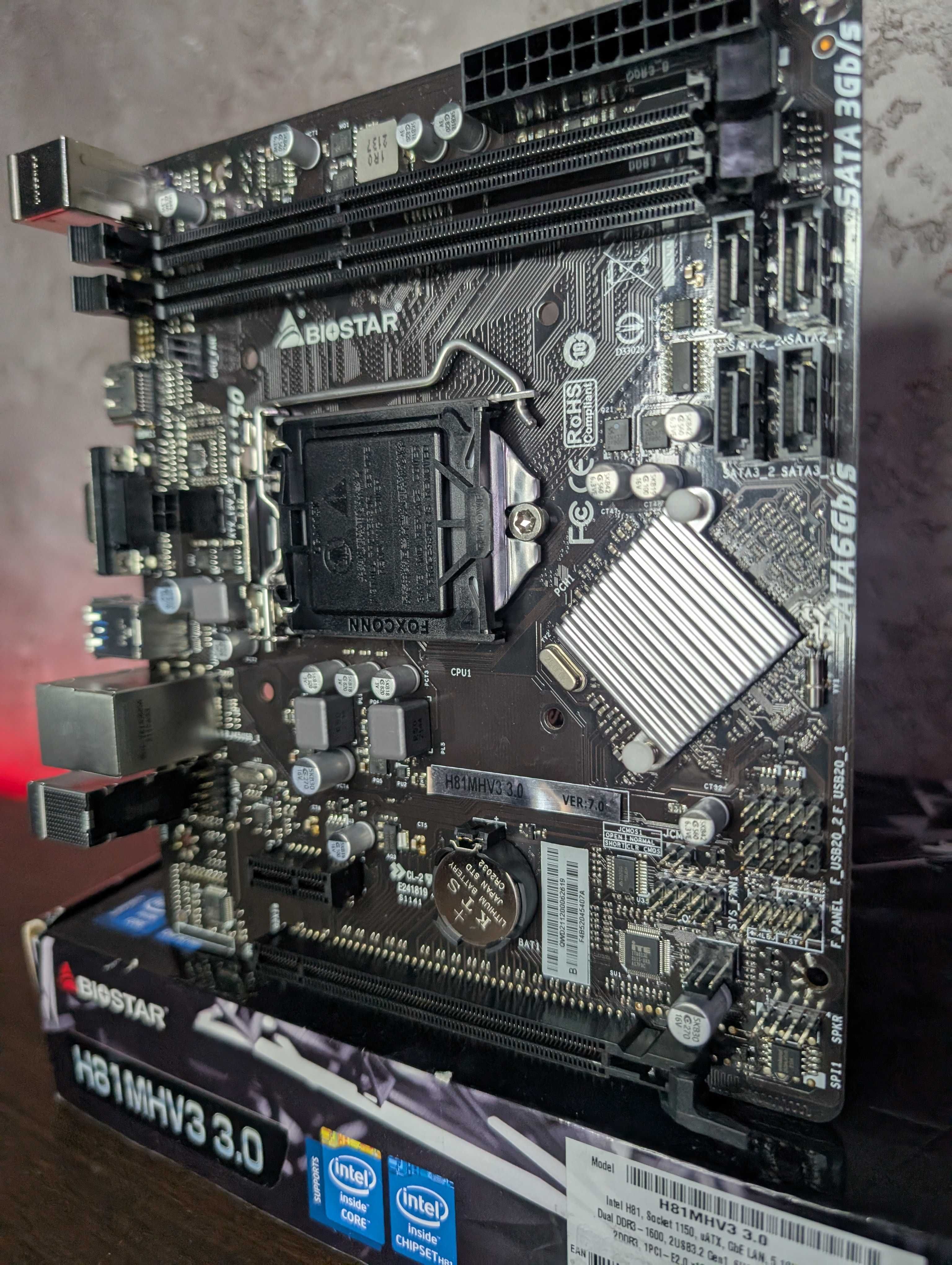 Biostar H81 MHV3 3.0 (1150) 4 покоління Intel