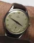 Raro 1946 Relógio OMEGA JUMBO CALATRAVA Ø39mm cal.265 Mostrador Árabe!