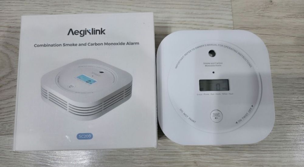Czujnik dymu i tlenku węgla AEGISLINK o żywotności 10 lat