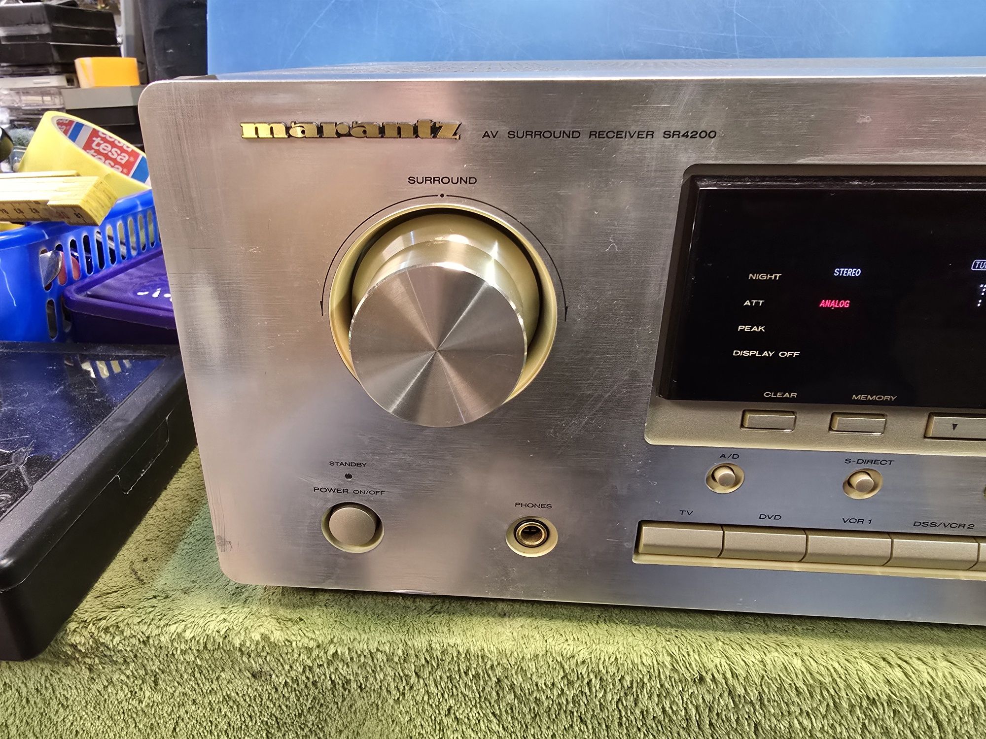 MARANTZ SR4200 amplituner kina domowego, szampański.