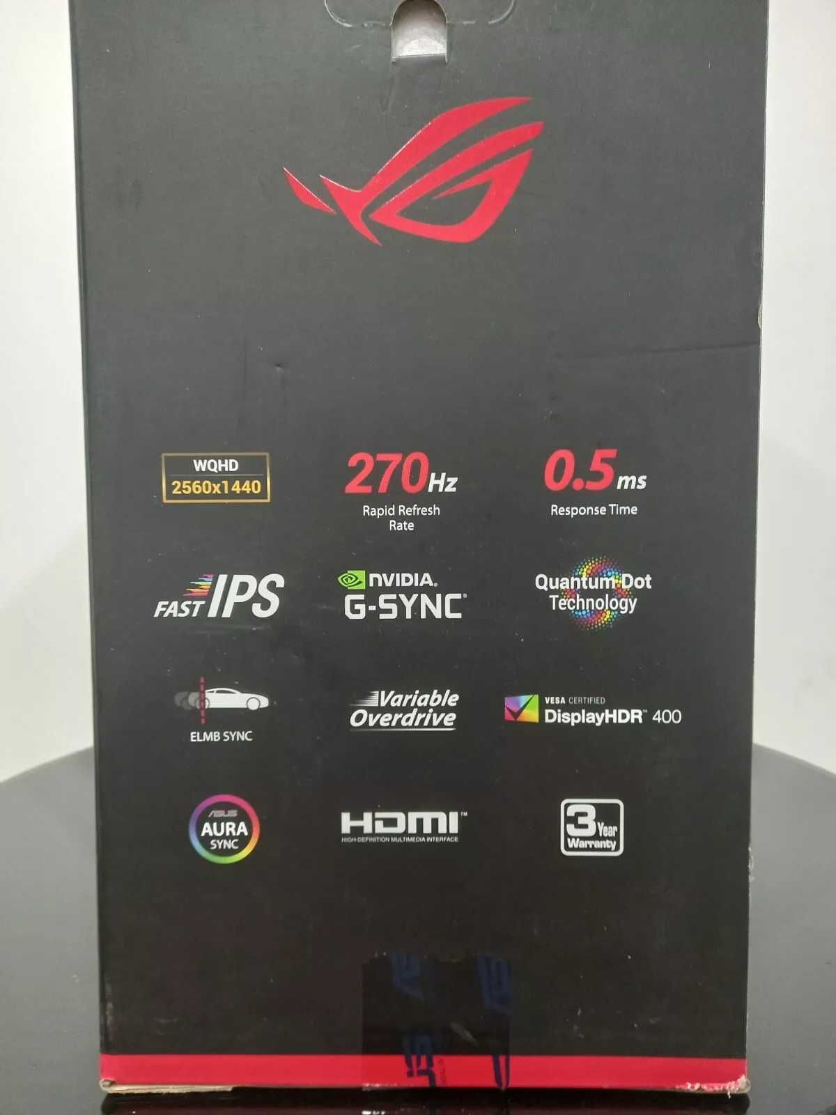 ASUS ROG Strix XG27AQM Монітор WQHD 270Hz 0.5ms