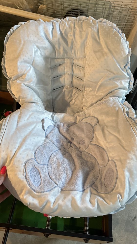 Forra babycoque ursinho azul bebe