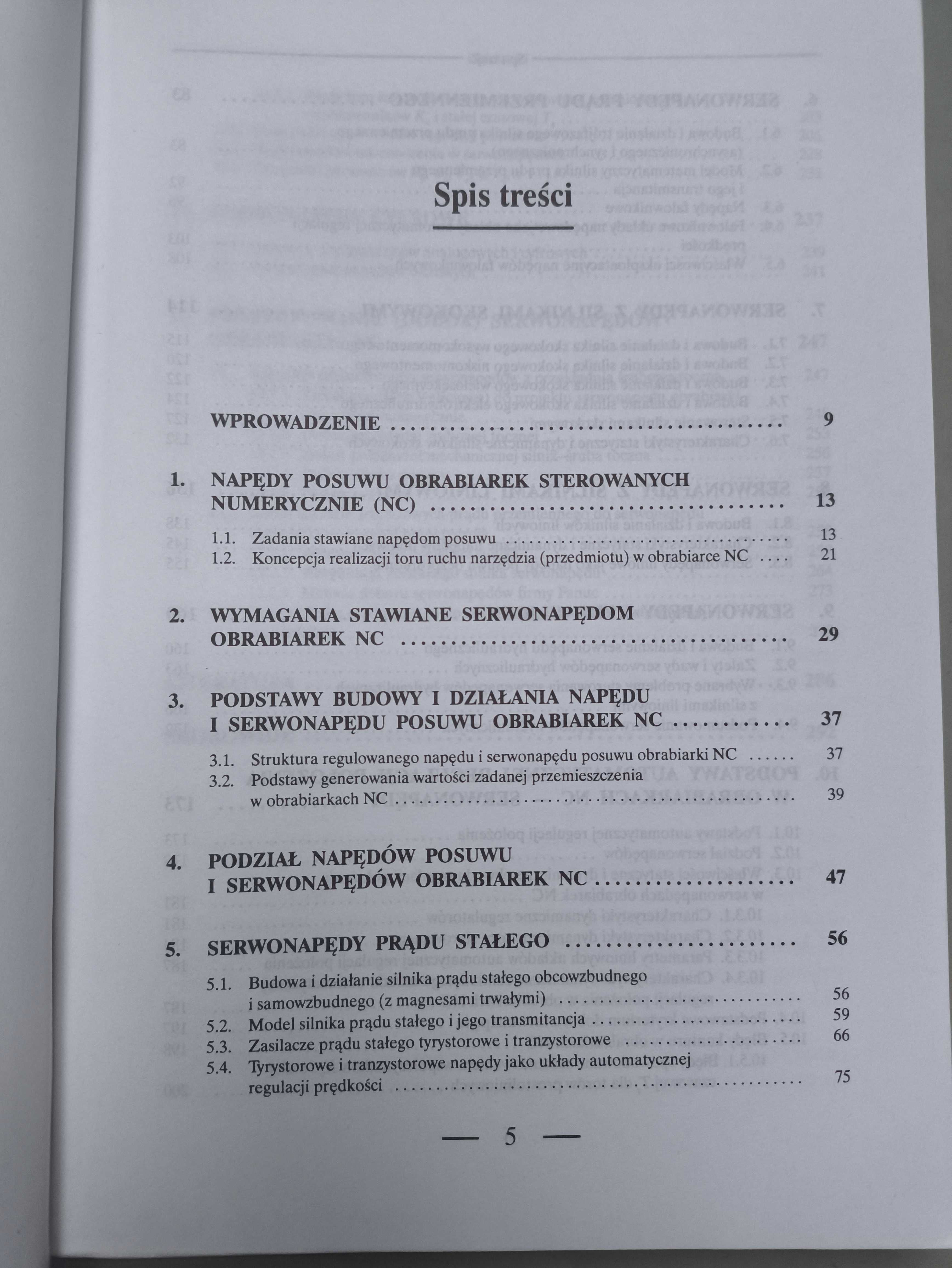 Serwonapędy obrabiarek sterowanych numerycznie Jan Kosmol
