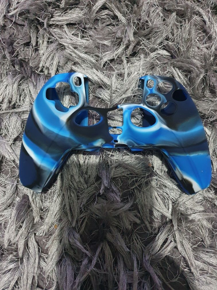 Capa comando ps5 silicone novo nova azul camuflado verde vermelho