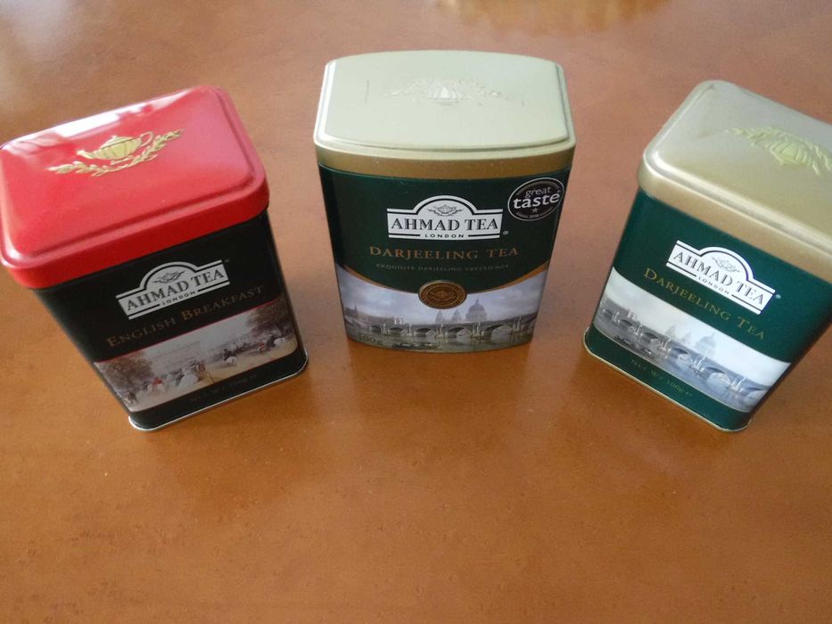 Latas de chá - Sem conteúdo - Decorativas