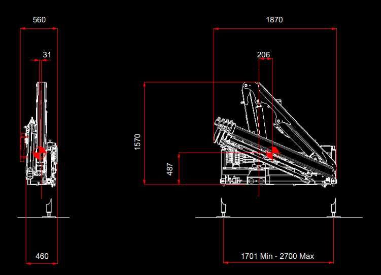 DN 3.0 Żuraw HDS na Iveco Fuso Isuzu Renault