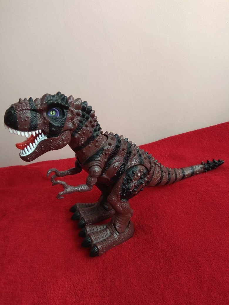 T-Rex elektroniczny dinozaur ryczy chodzi świeci