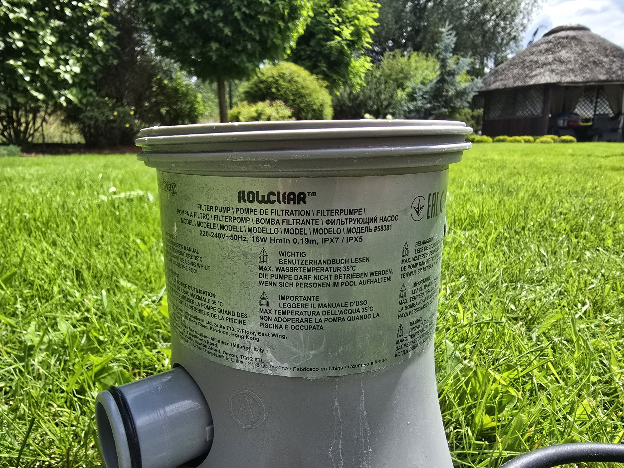 Pompa filtrującą do basenu Bestway 230v