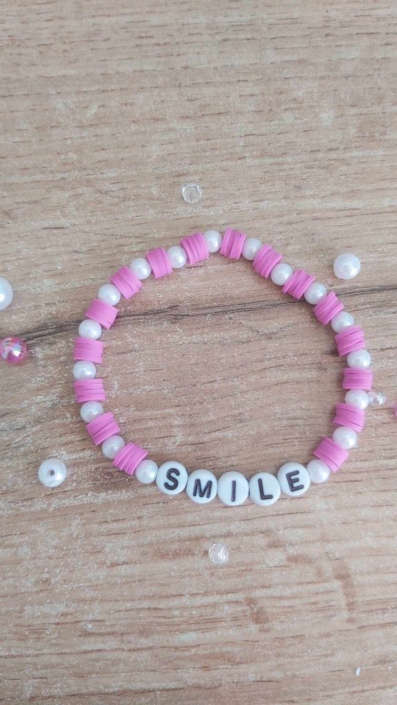 Bransoletka Clay beads Smile Handmade