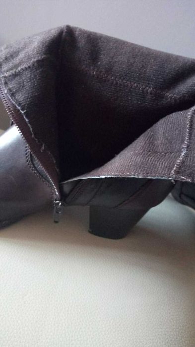 Демісезон Чоботи "Janet D", шкіряні, каблук 6см, 38