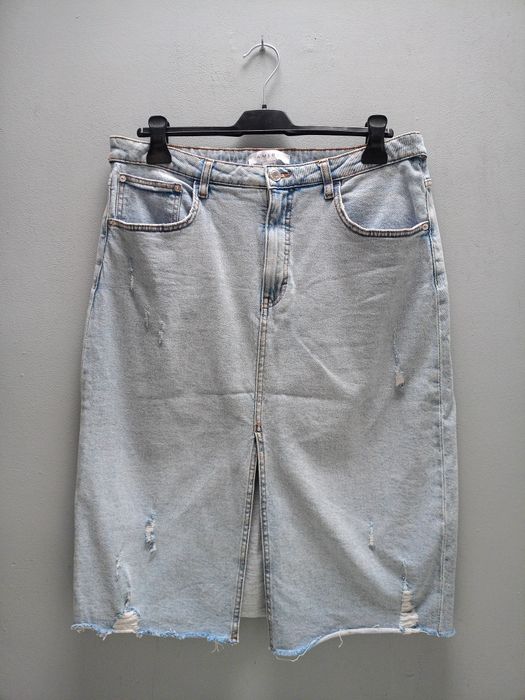 Spódnica maxi jasny jeans roz 44 Nowa