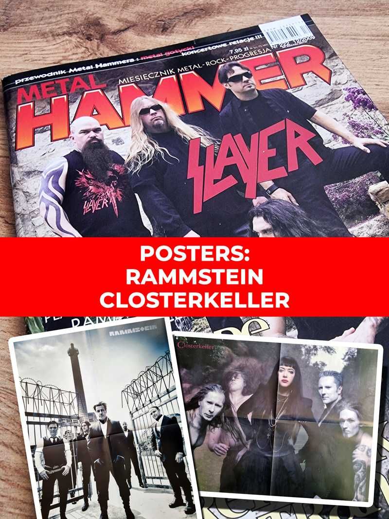 Metal Hammer 2009 - Slayer, Plakaty: Rammstein, Closterkeller